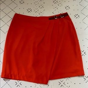 MID THIGH ORANGE SKIRT